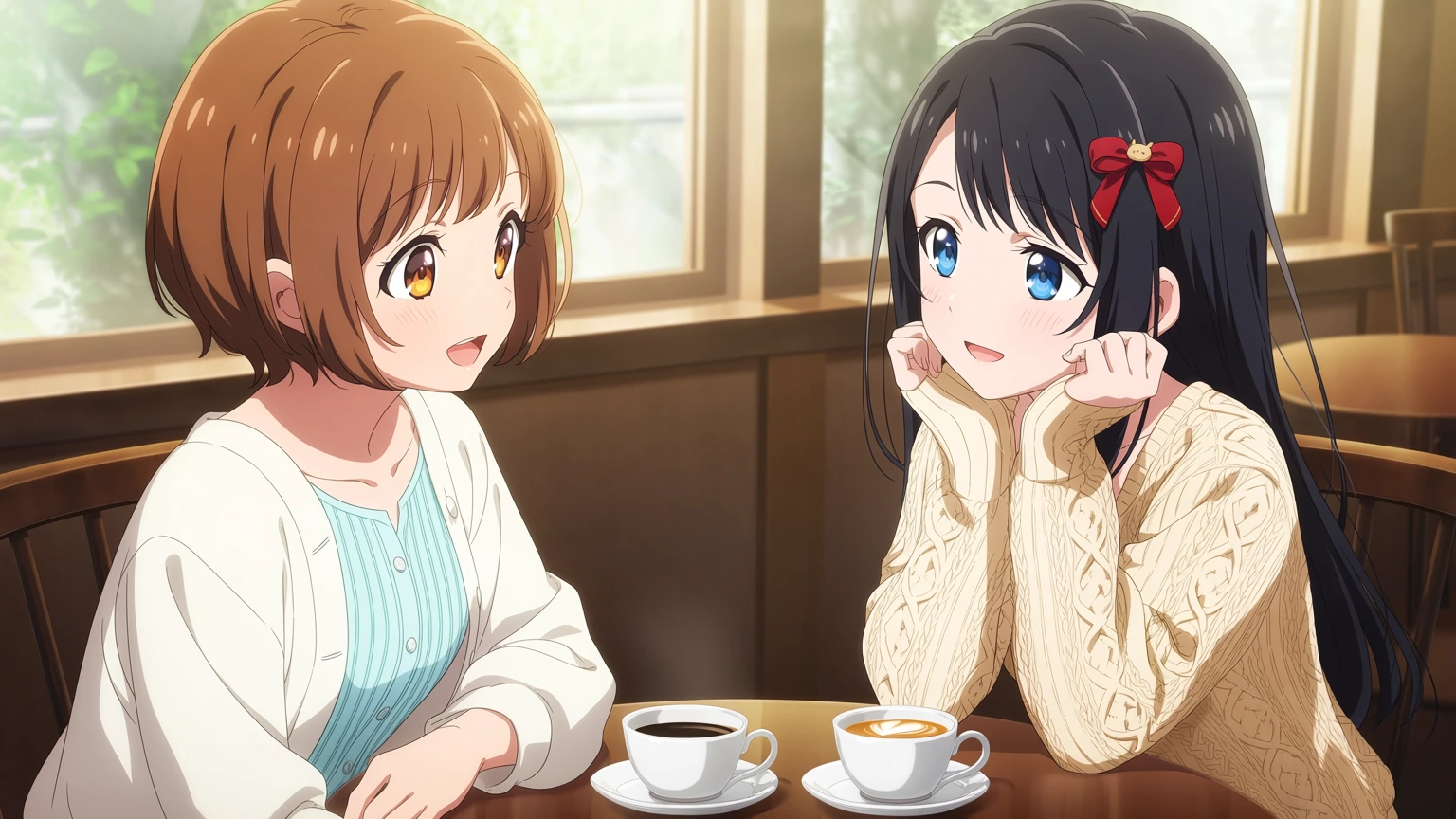 Animaで anime screenshot を指定した複数人シーンの比較