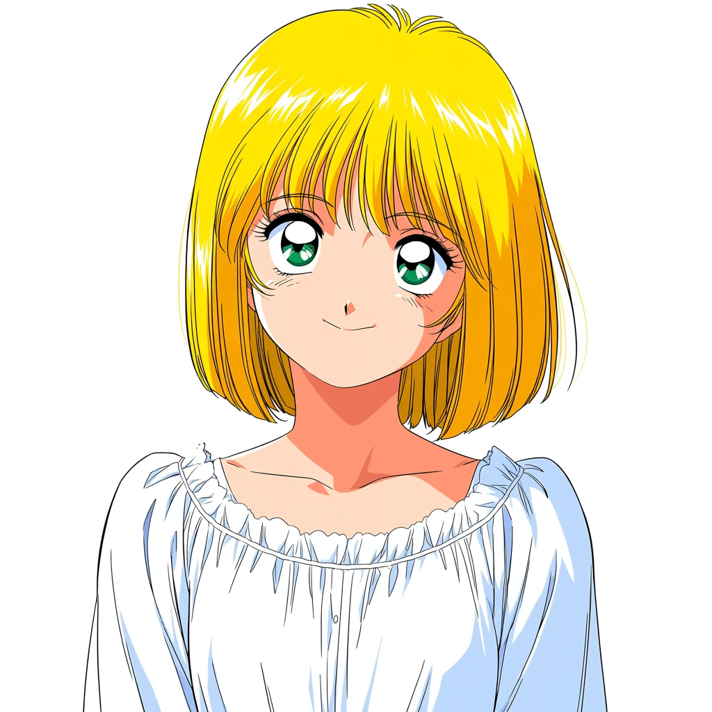 Animaで retro artstyle を指定した1人イラストの比較 Seed A