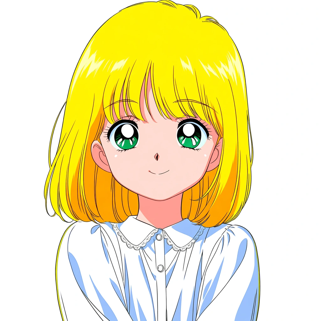 Animaで retro artstyle を指定した1人イラストの比較 Seed B