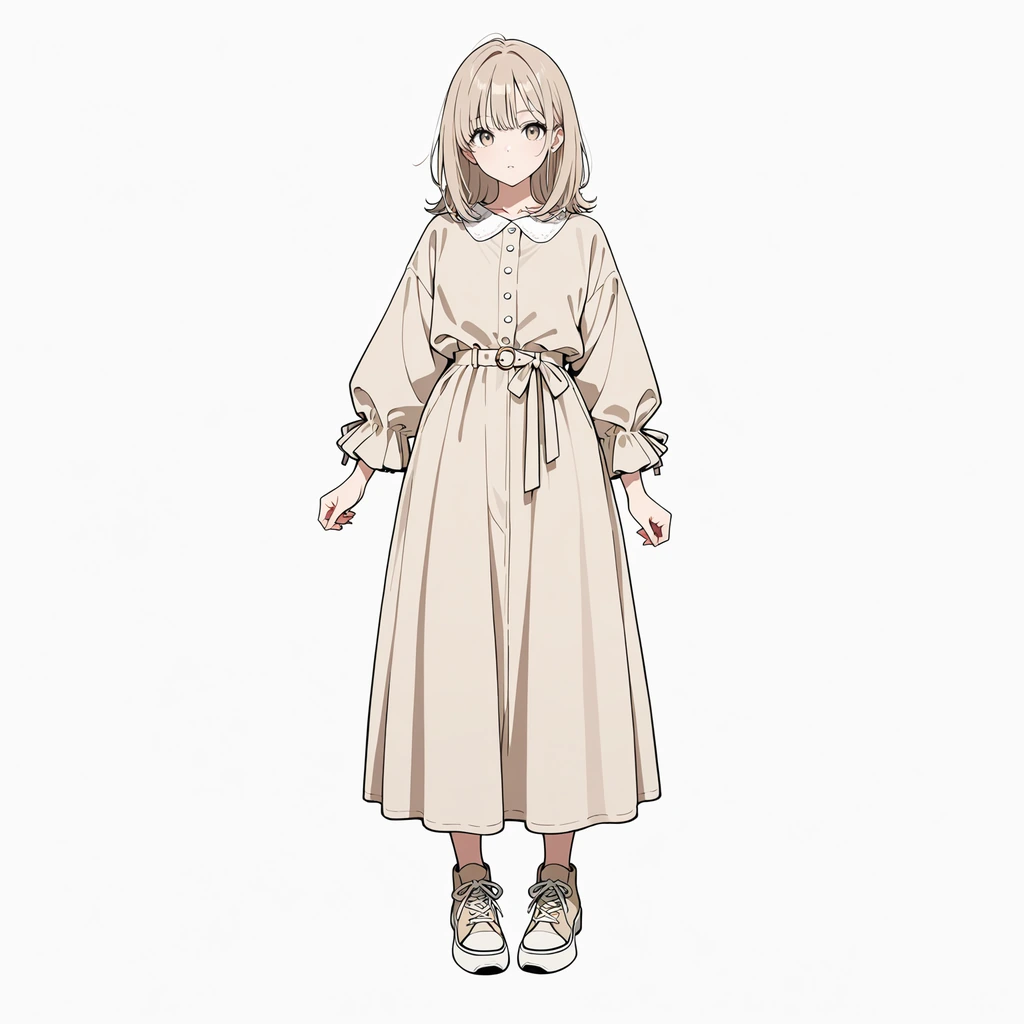 中央構図の女性サンプル