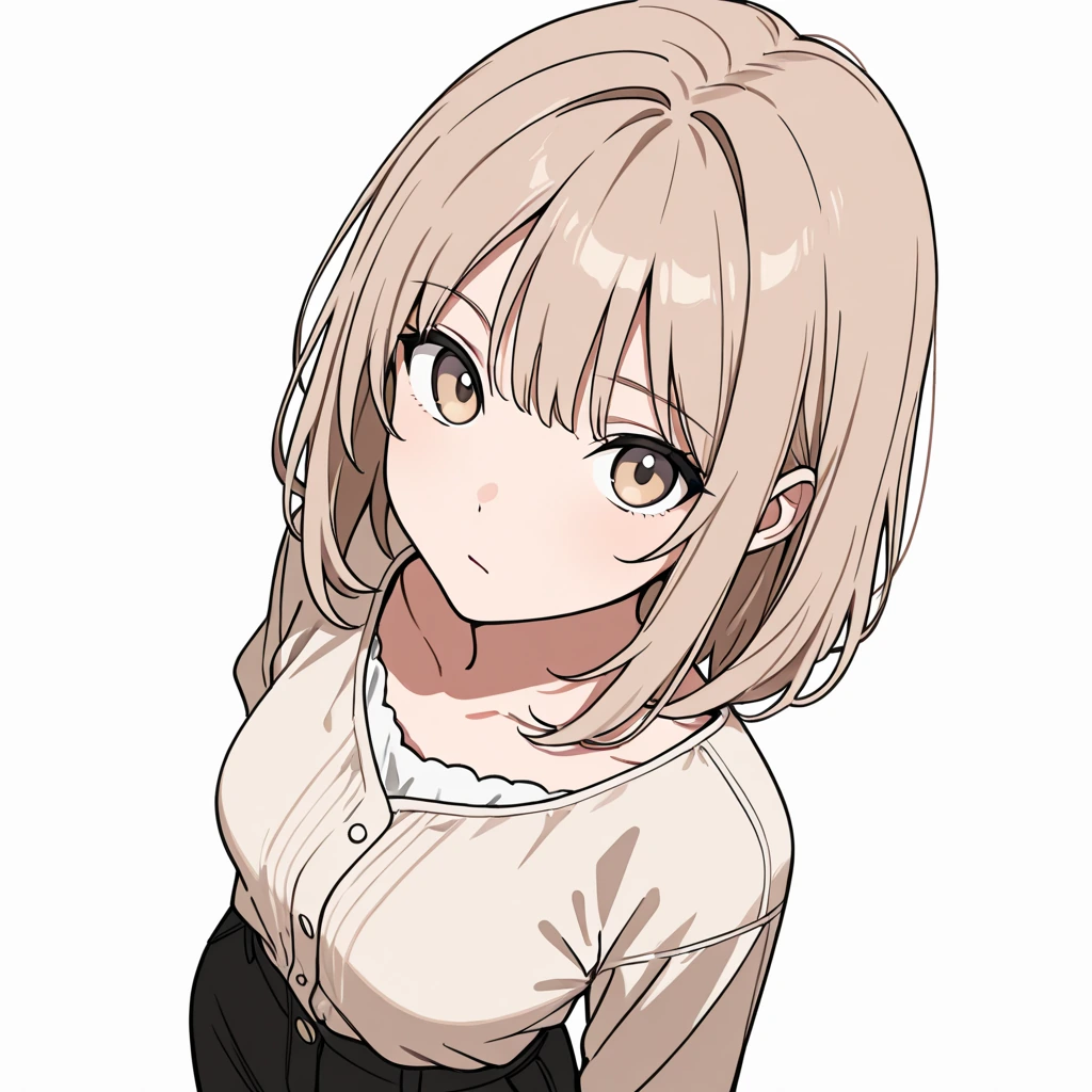 上からの女性サンプル