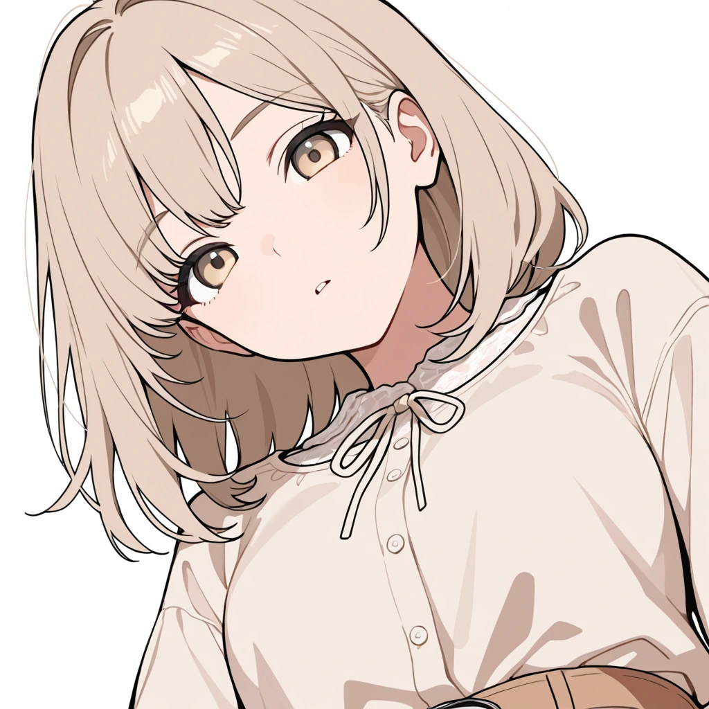 下からの女性サンプル
