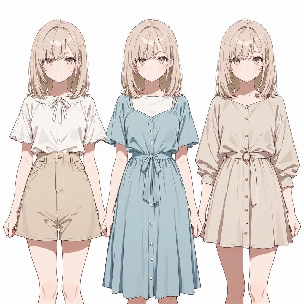 ラインナップの女性サンプル