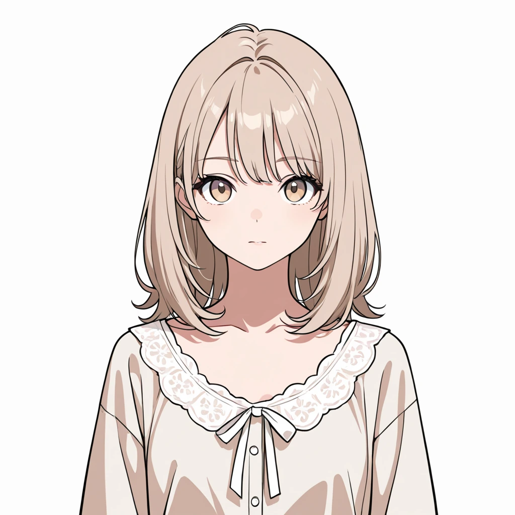 こちらを見るの女性サンプル