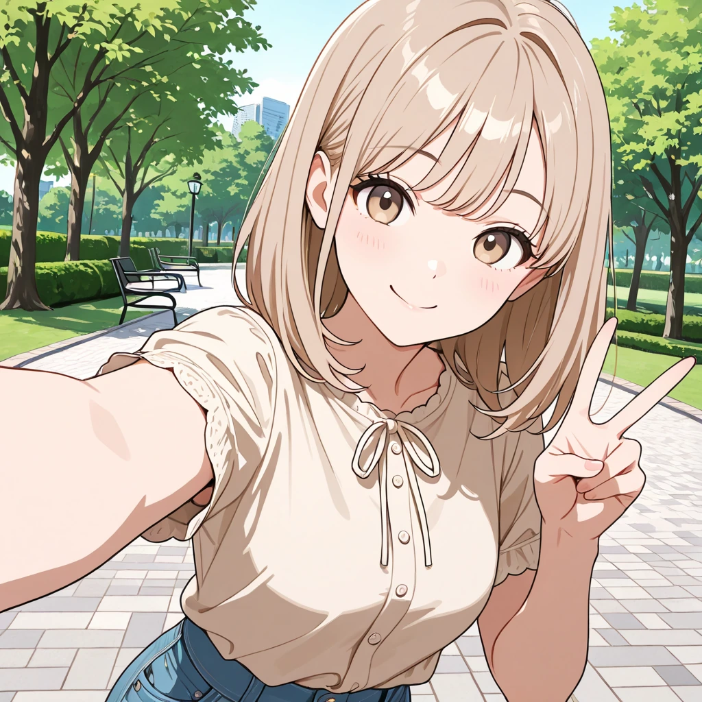 自撮りの女性サンプル