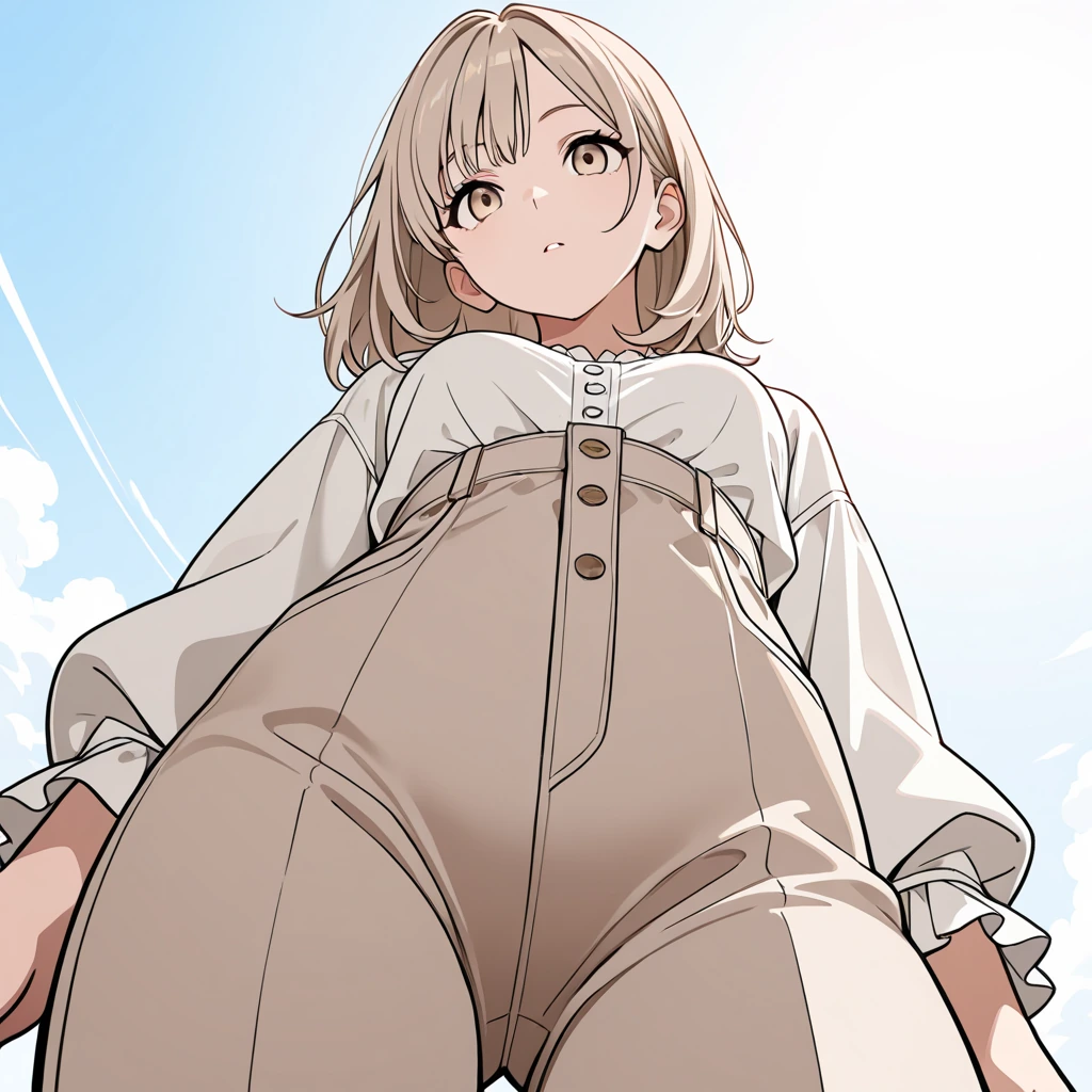 あおり視点の女性サンプル