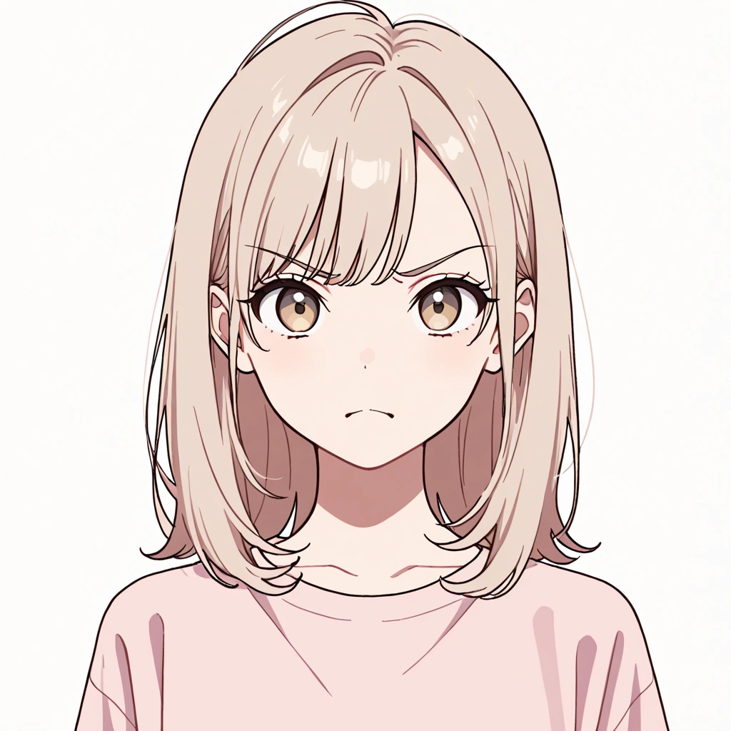 怒り顔の女性サンプル
