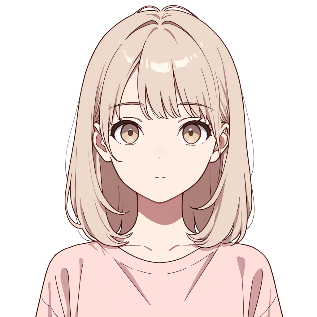 ぼんやり見つめるの女性サンプル