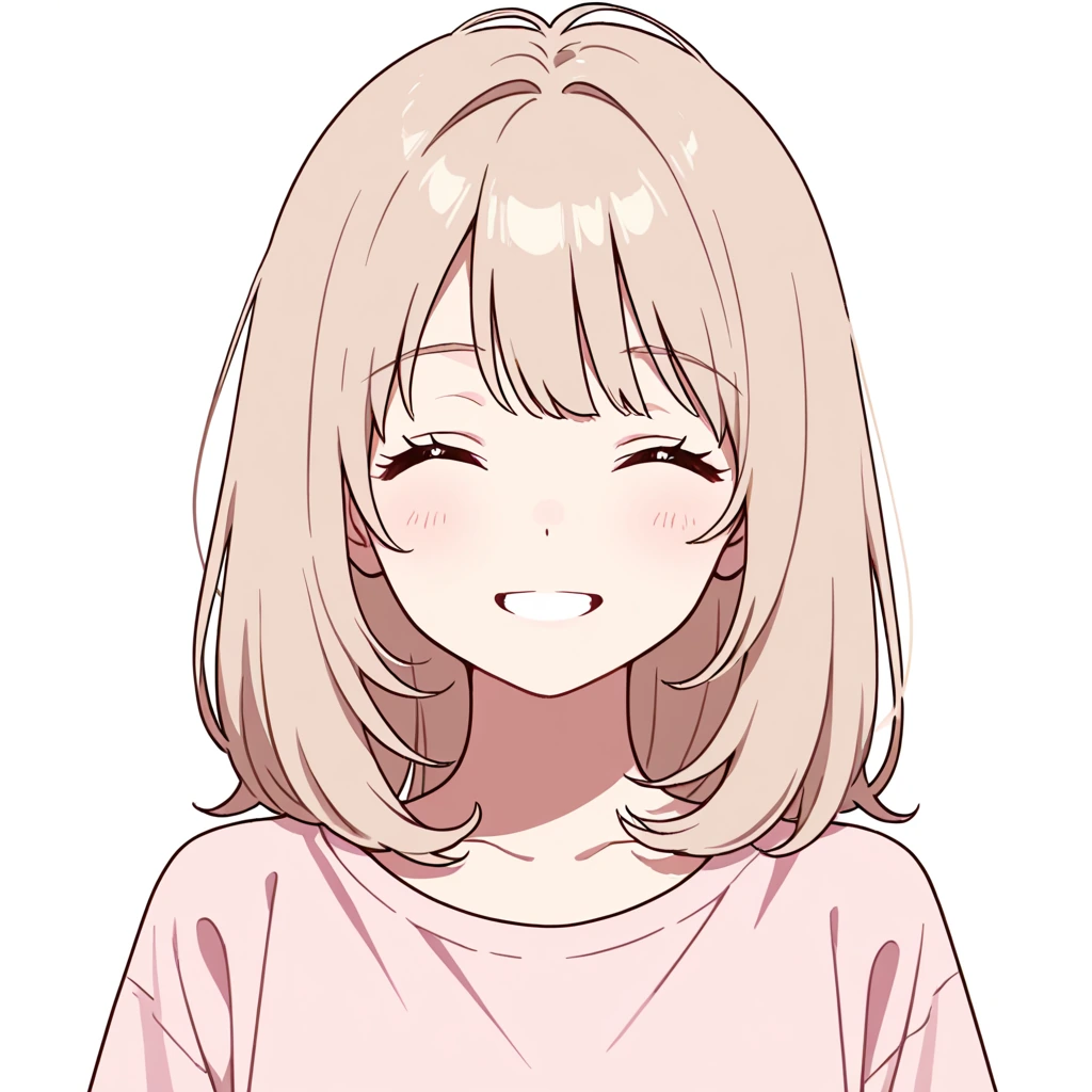 にこにこ目の女性サンプル