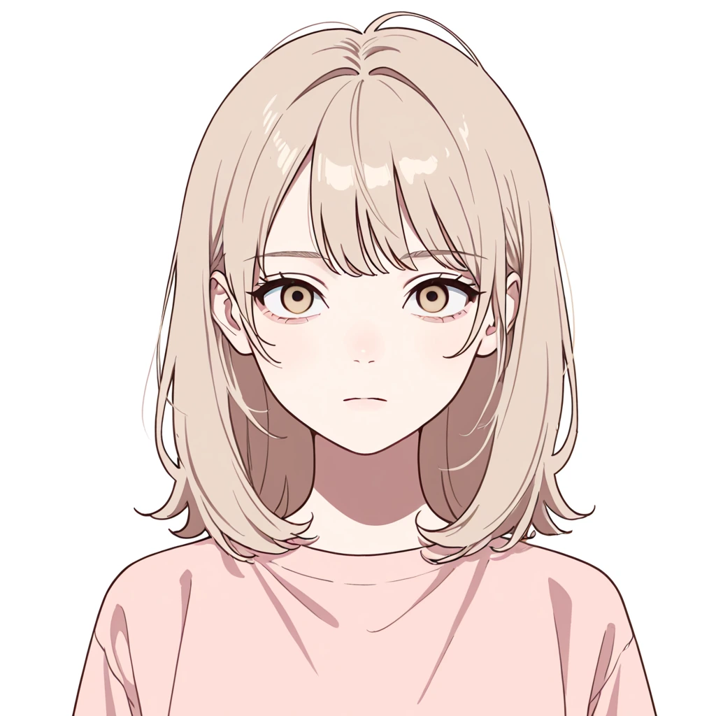 生気のない目の女性サンプル
