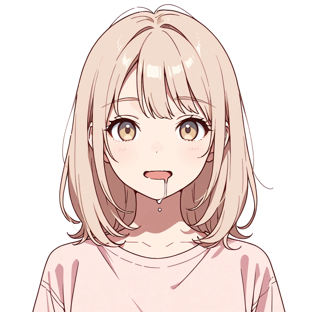 よだれの女性サンプル
