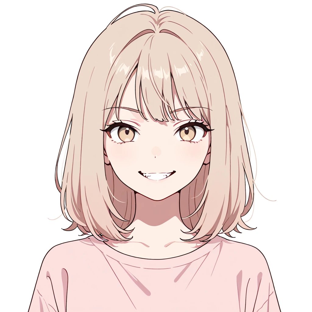 悪い笑みの女性サンプル