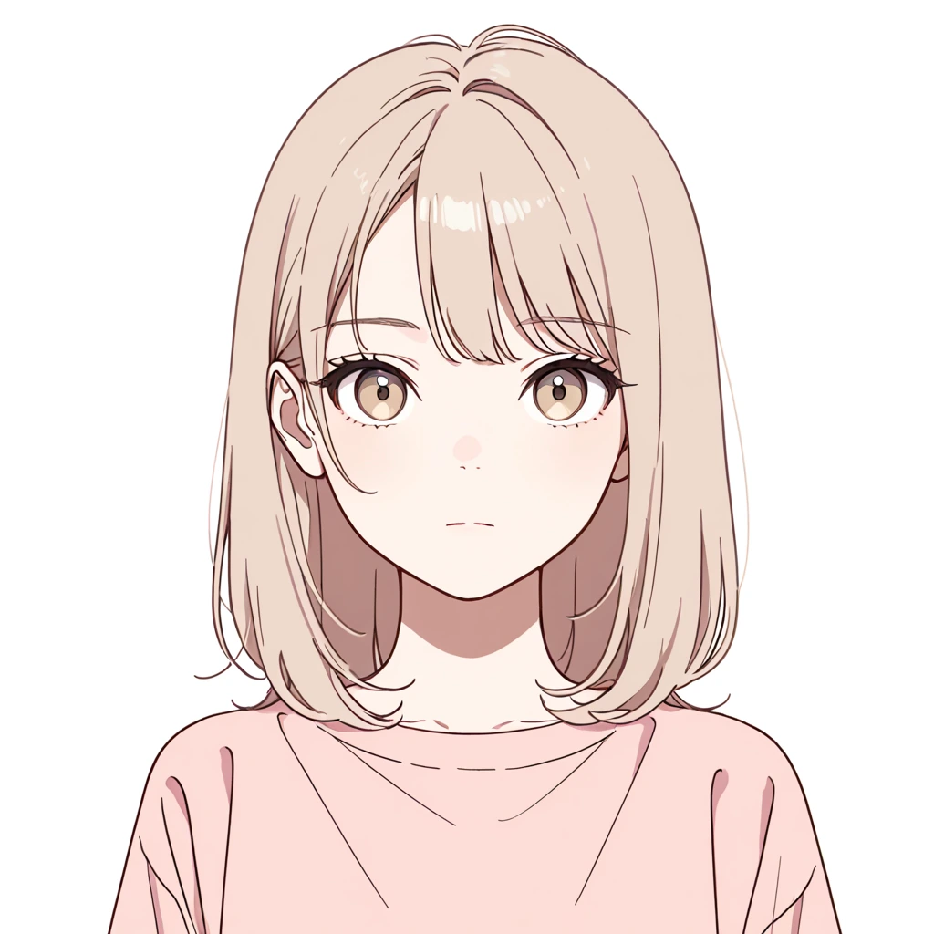 無表情の女性サンプル