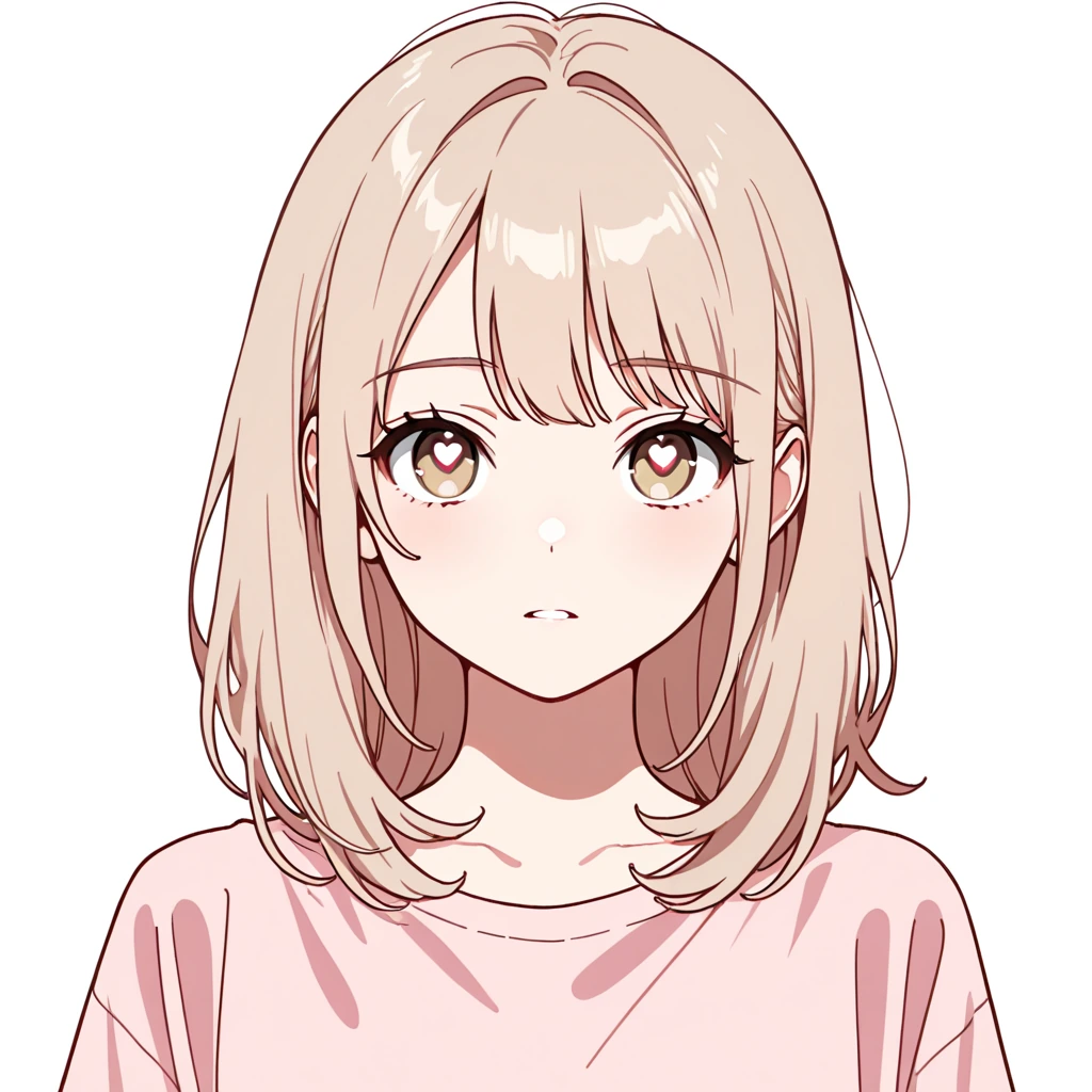 ハート目の女性サンプル