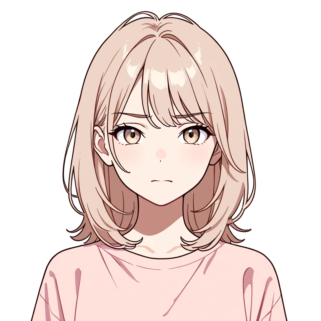 いらだちの女性サンプル