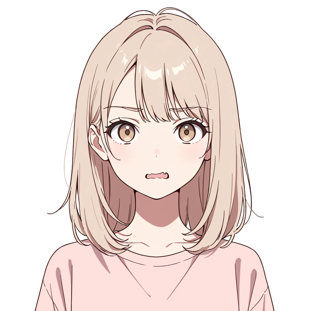 ギザギザ口の女性サンプル