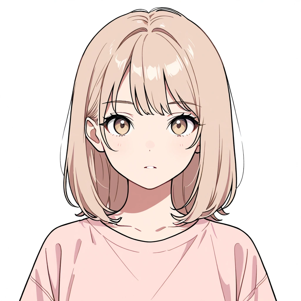 普通の表情の女性サンプル