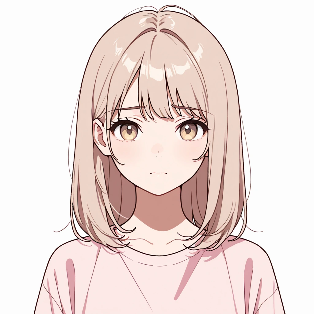 悲しい顔の女性サンプル