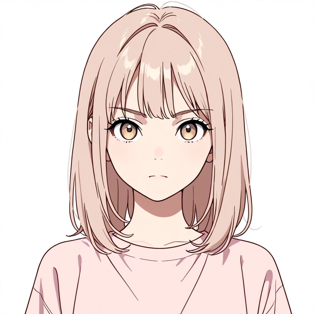 真面目な表情の女性サンプル
