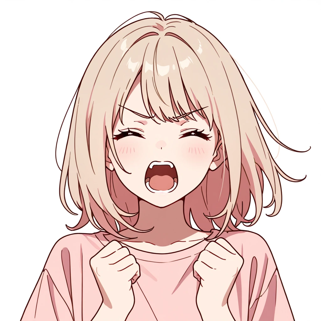 叫ぶの女性サンプル