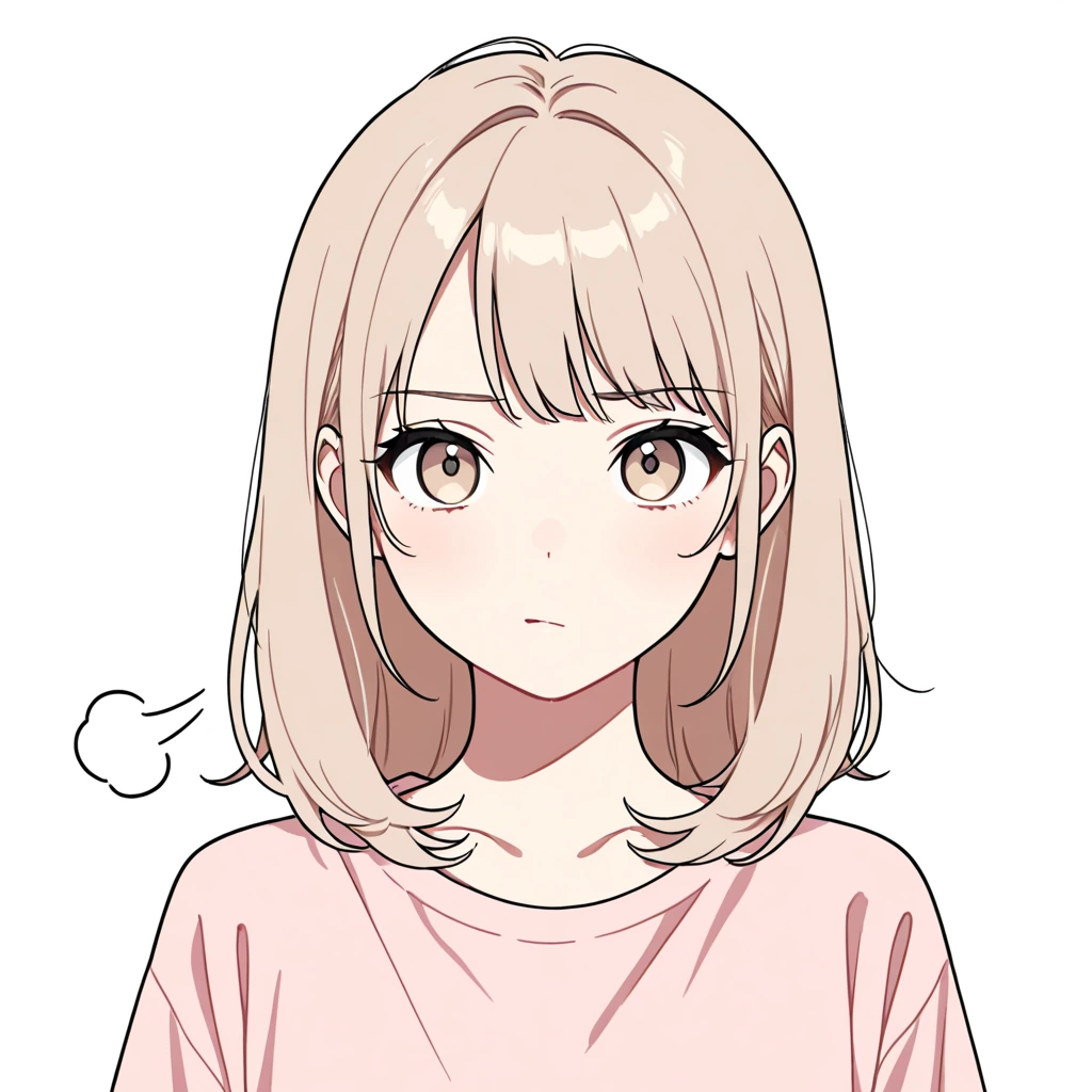 ため息の女性サンプル