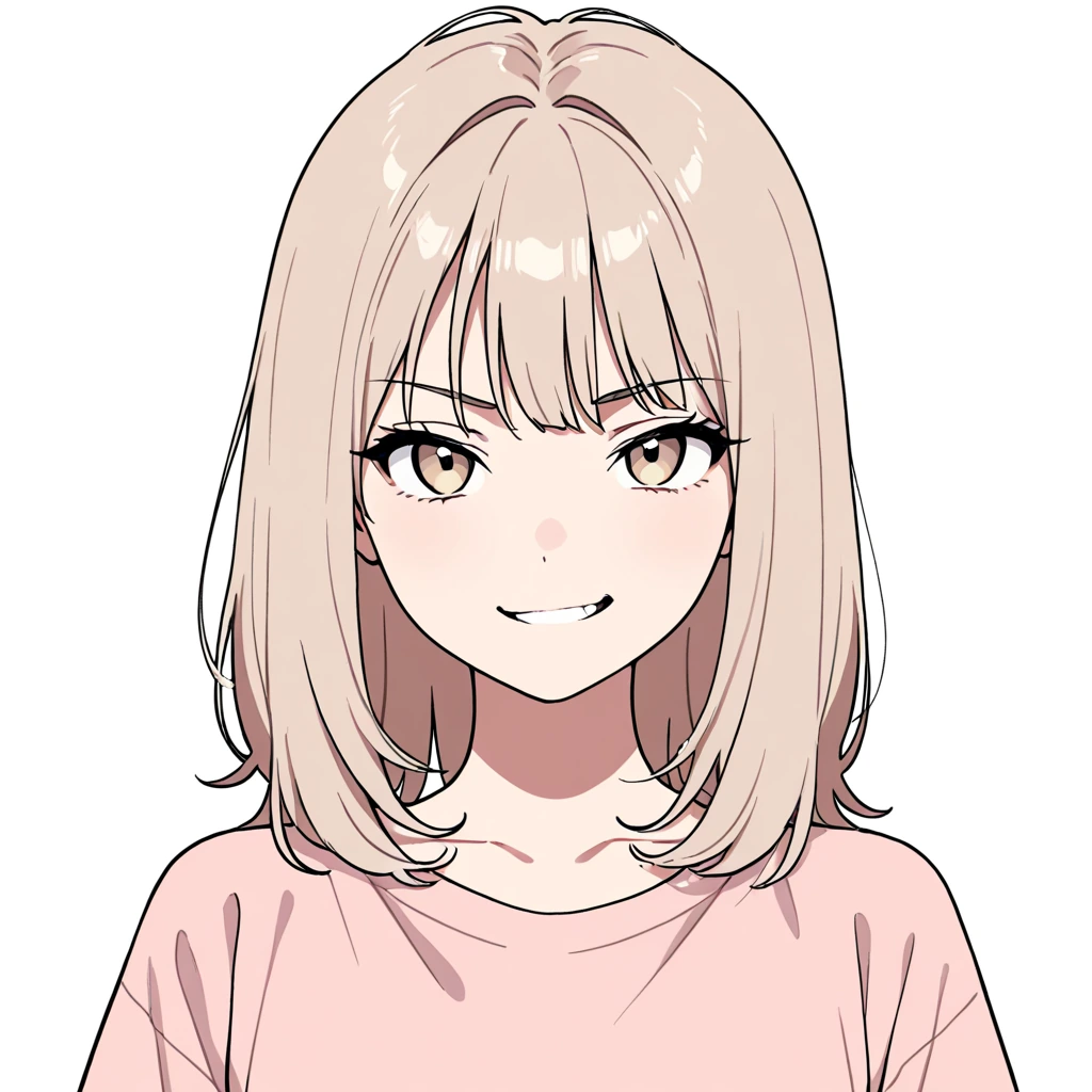 ニヤリの女性サンプル