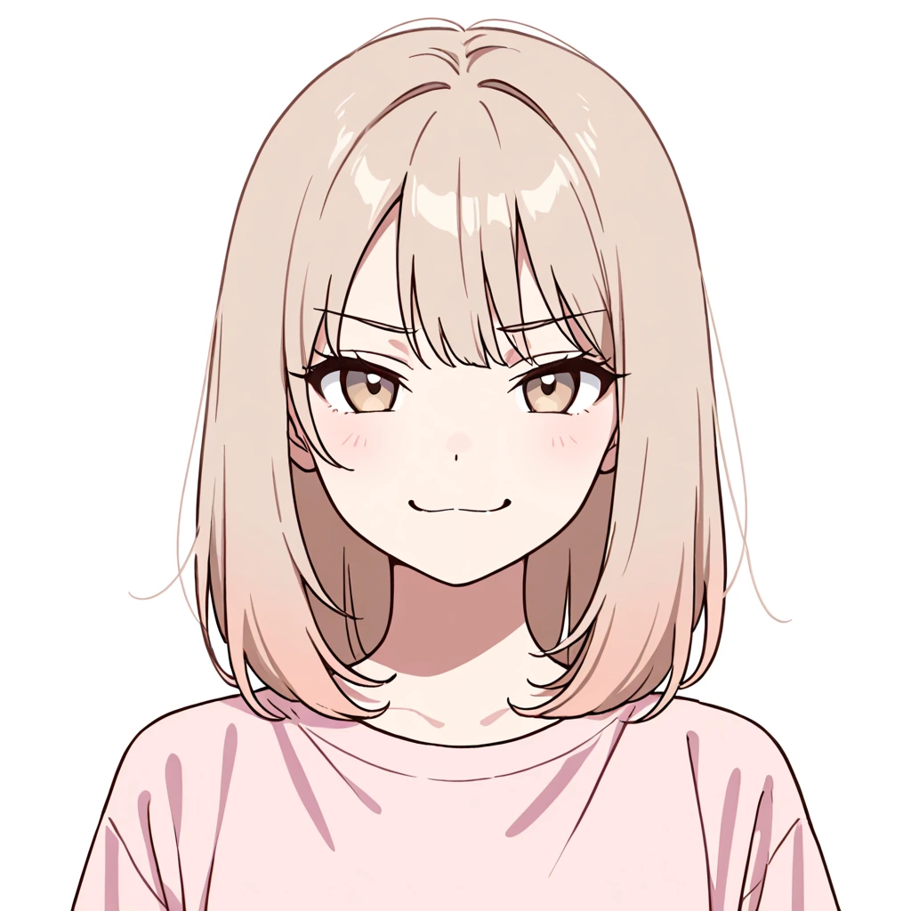 得意げの女性サンプル