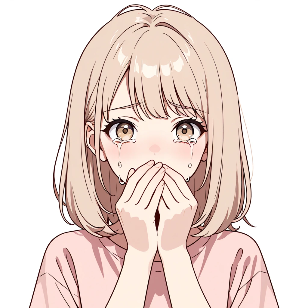 すすり泣きの女性サンプル