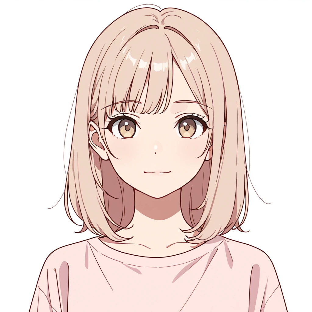 やわらかい笑顔の女性サンプル