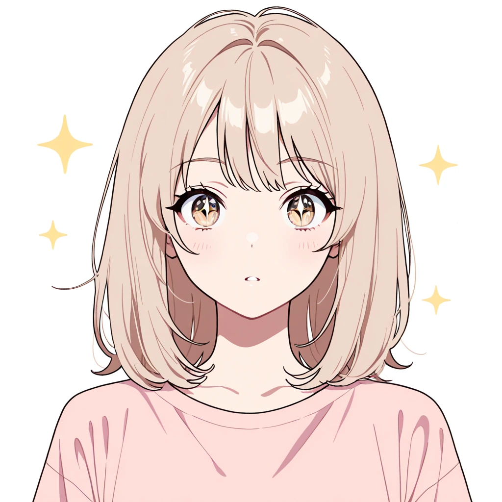 きらきら目の女性サンプル