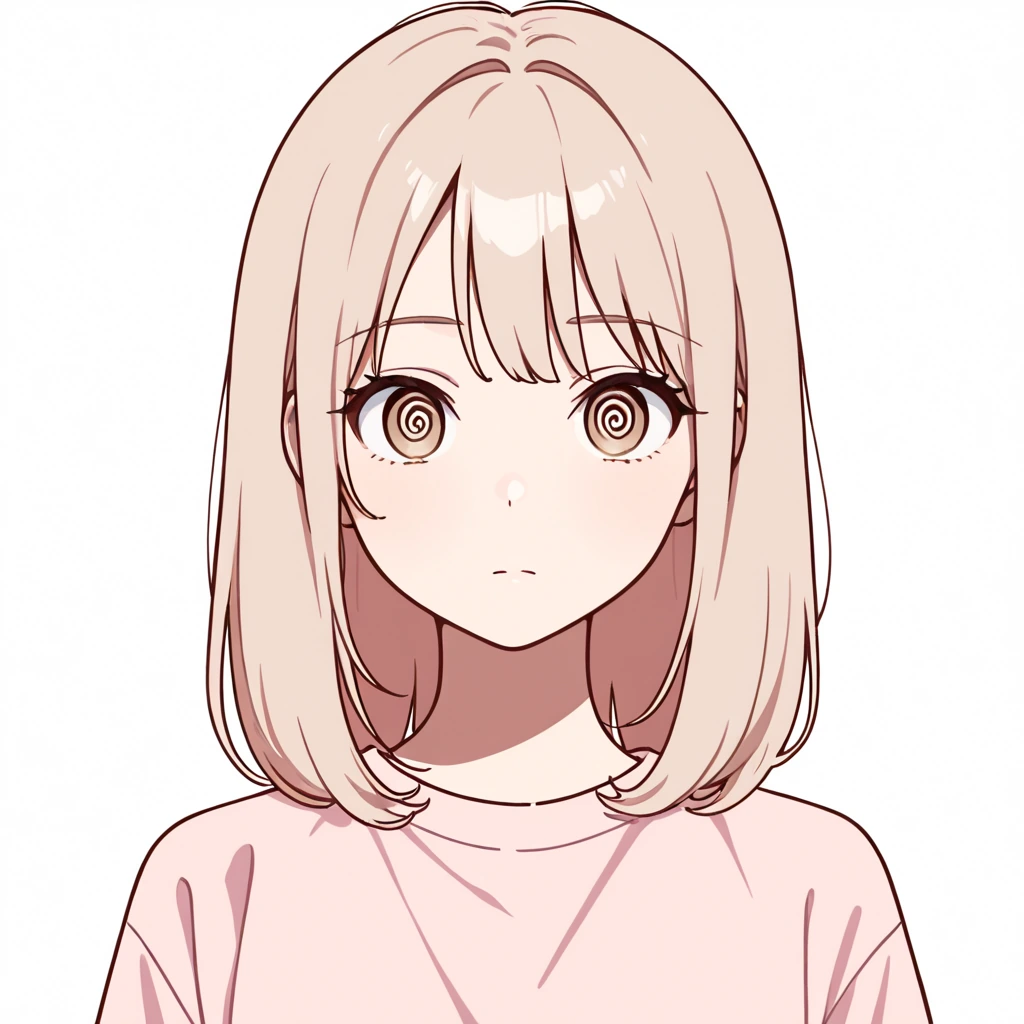 ぐるぐる目の女性サンプル