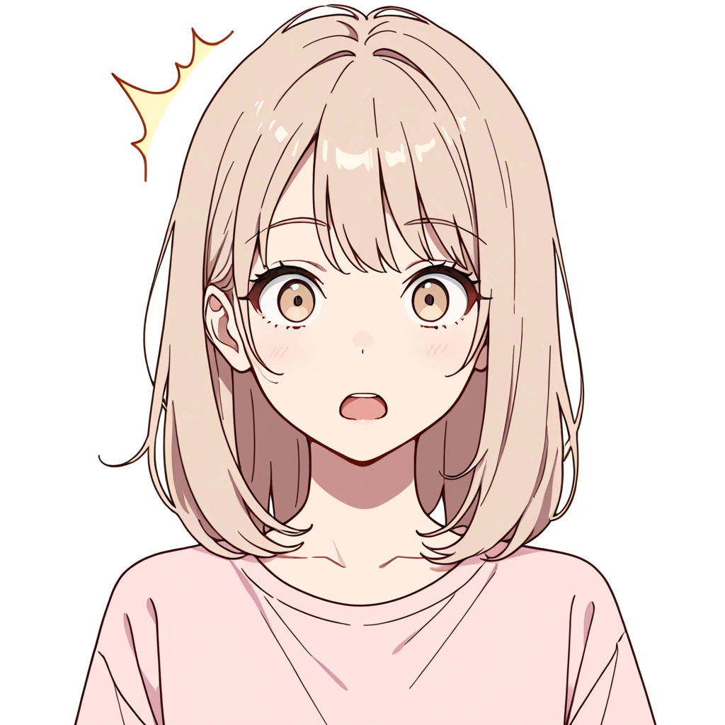 驚いた顔の女性サンプル