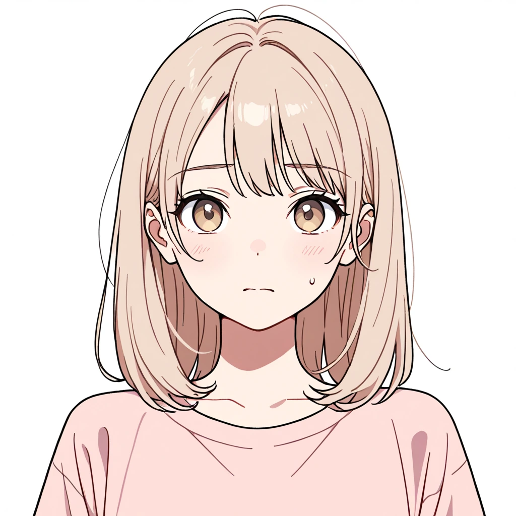 汗マークの女性サンプル