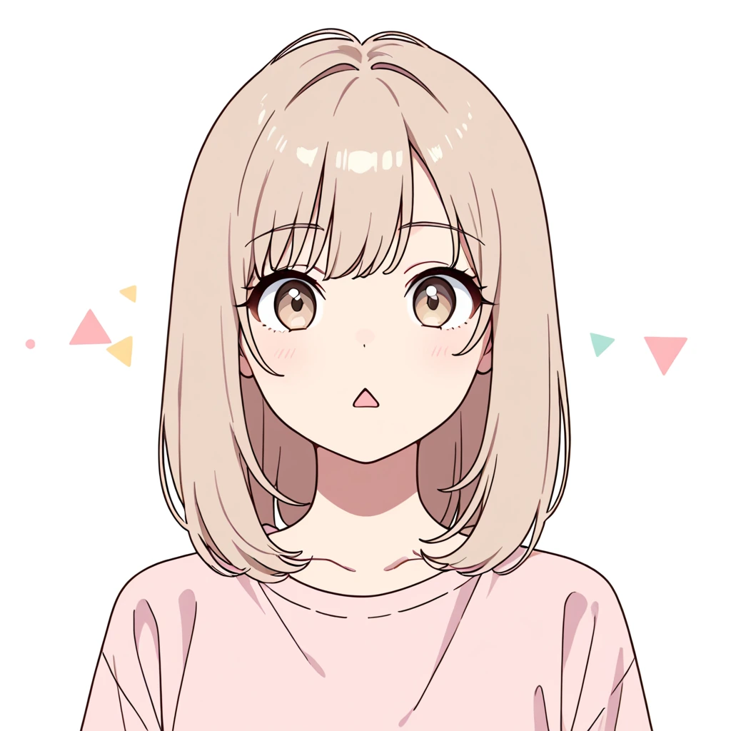 三角口の女性サンプル