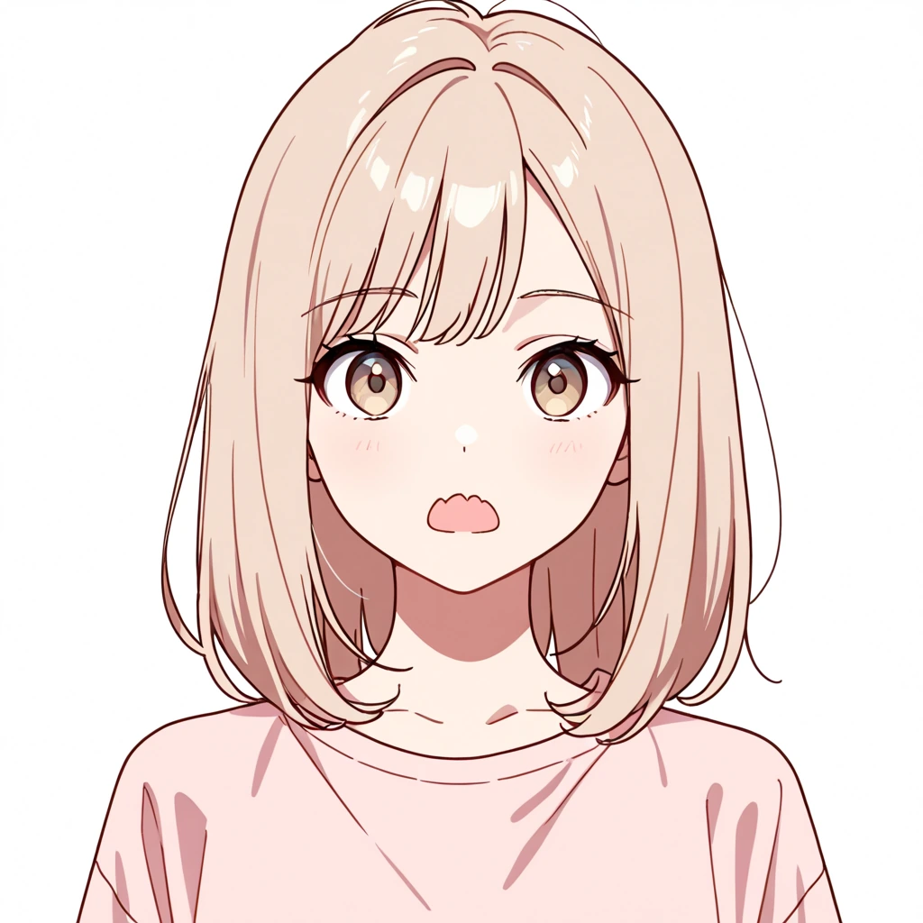 W字口の女性サンプル