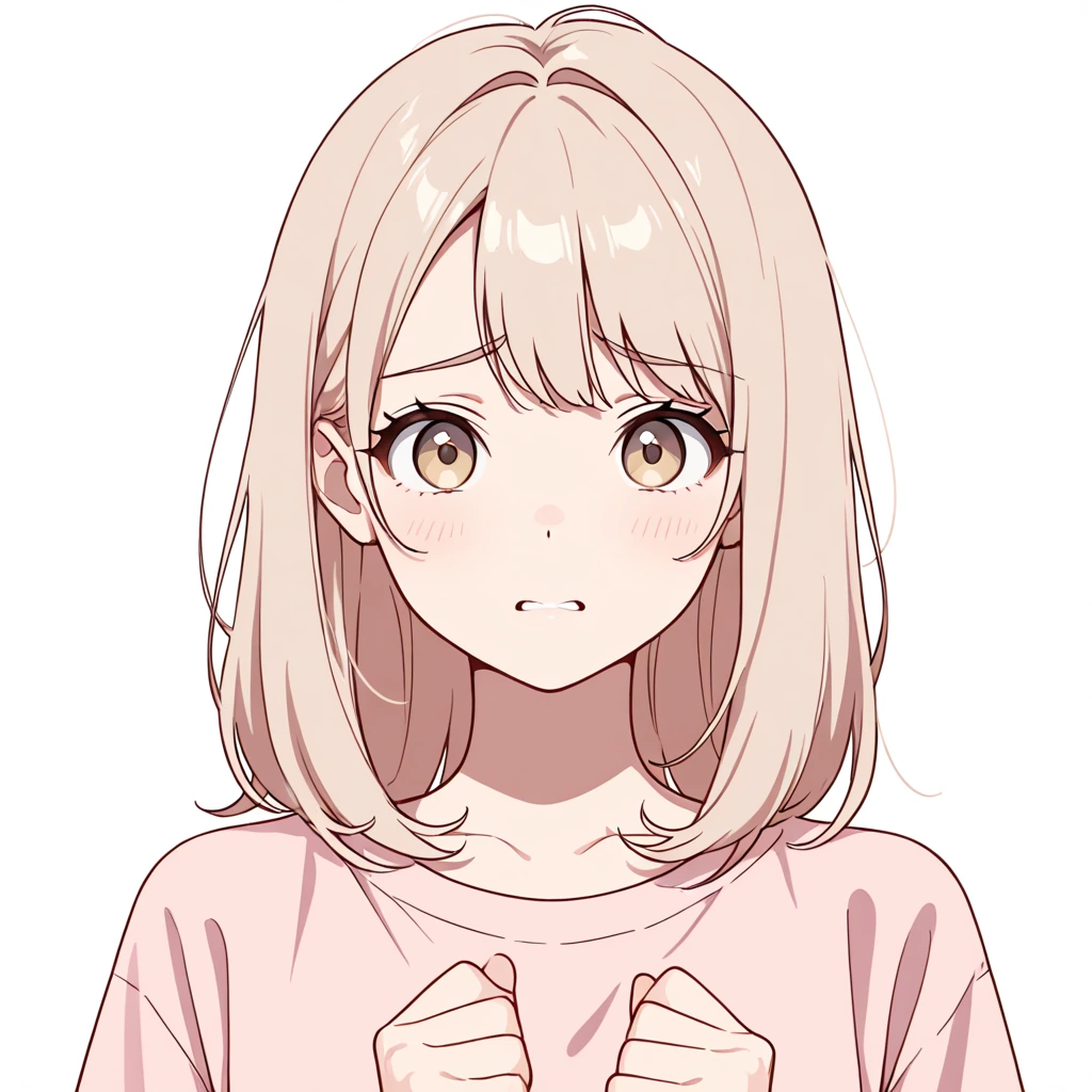 心配の女性サンプル