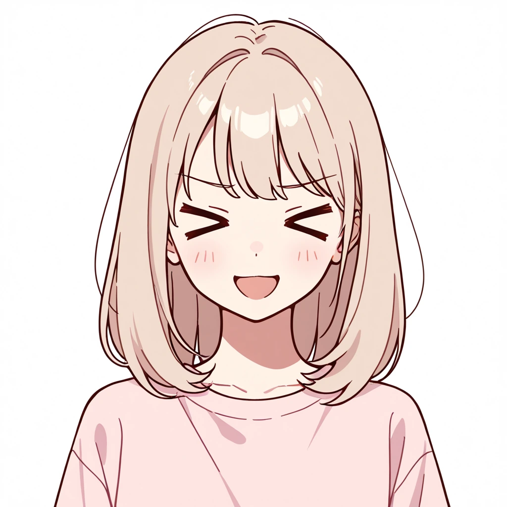 ><笑顔の女性サンプル