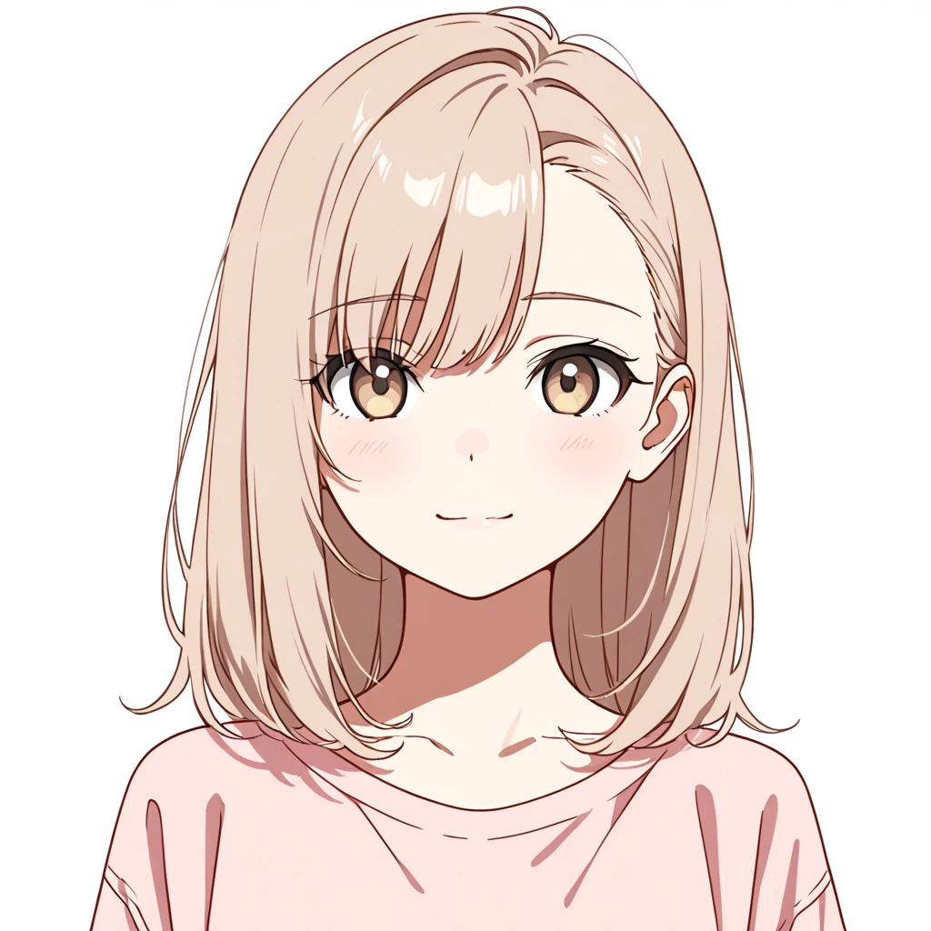 アシンメトリー前髪の女性サンプル