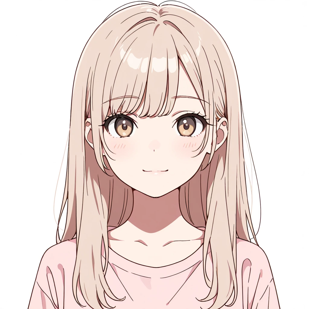 前髪の女性サンプル