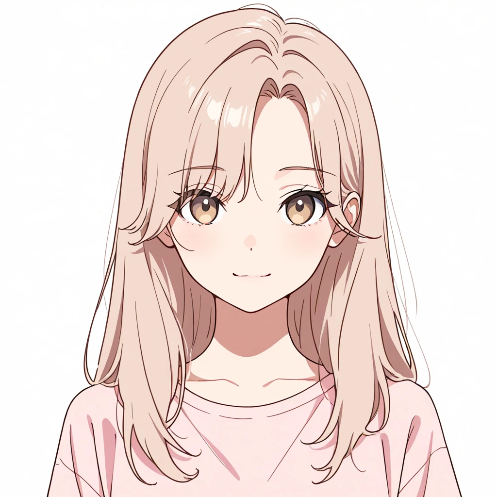 カーテンバングの女性サンプル