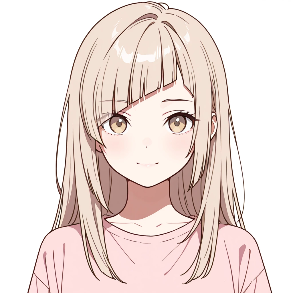 斜め前髪の女性サンプル