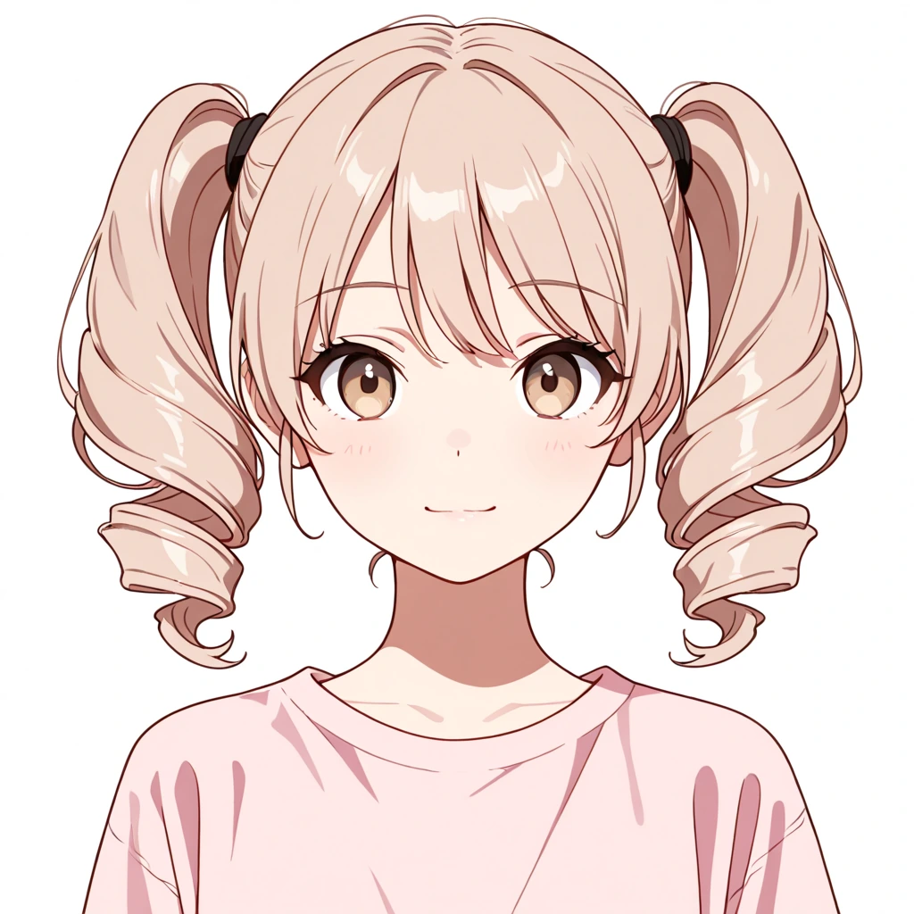 ドリルヘアの女性サンプル