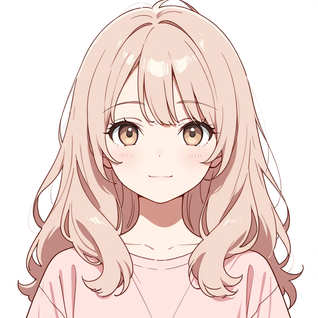 ふんわりヘアの女性サンプル
