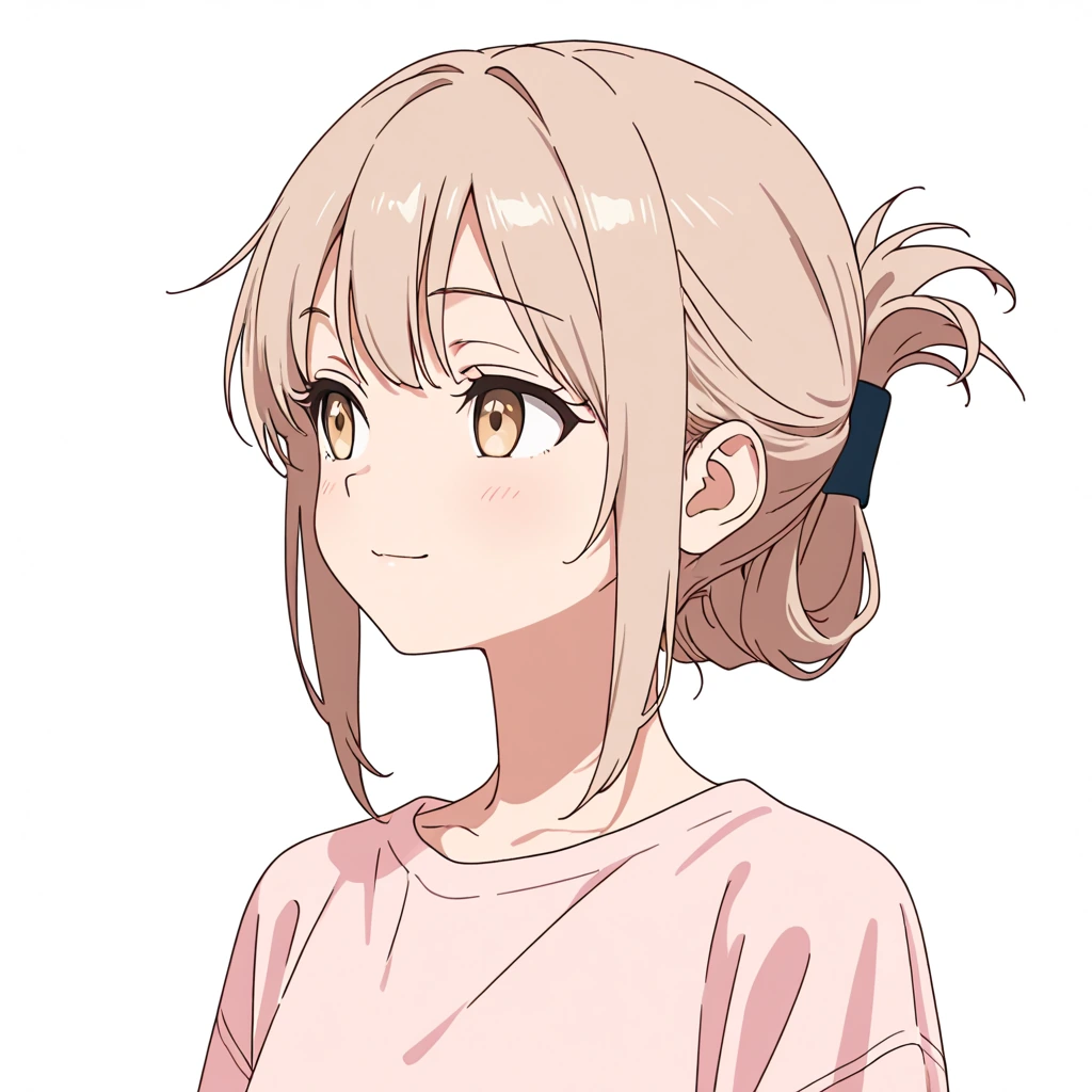 折り返しポニーテールの女性サンプル