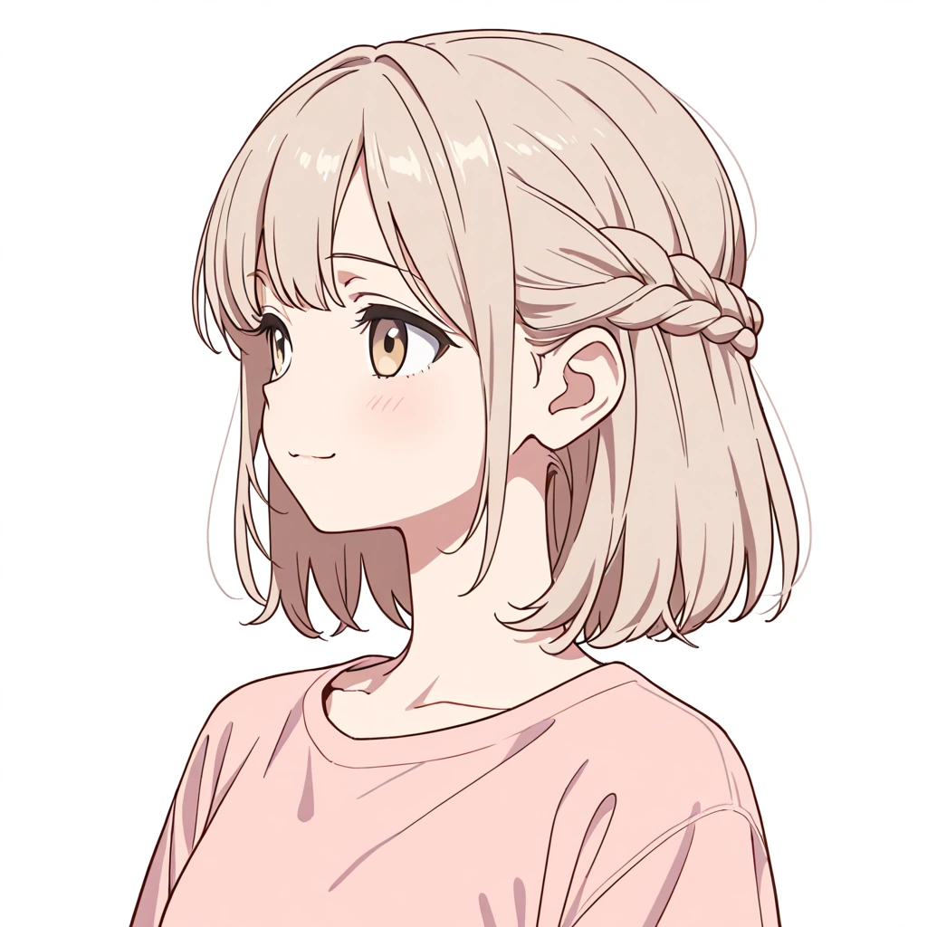 フレンチブレイドの女性サンプル