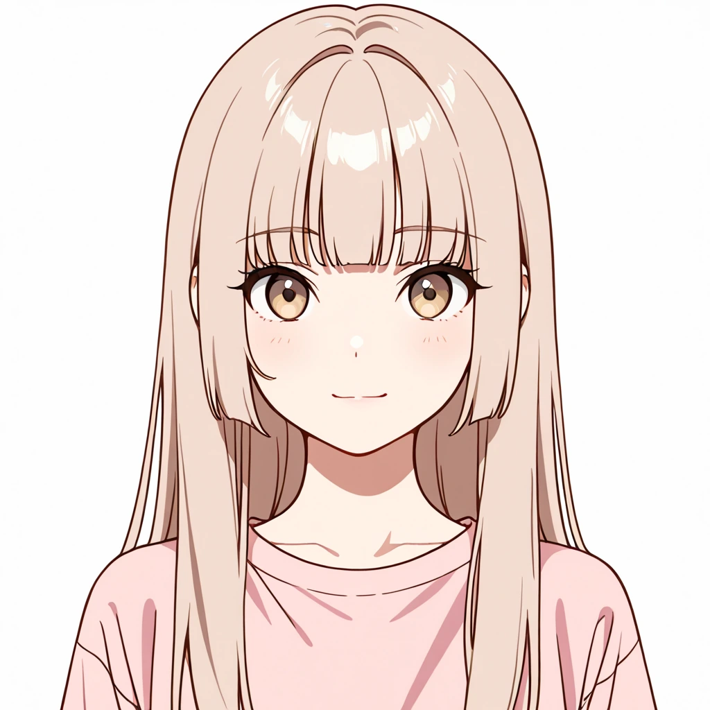 姫カットの女性サンプル