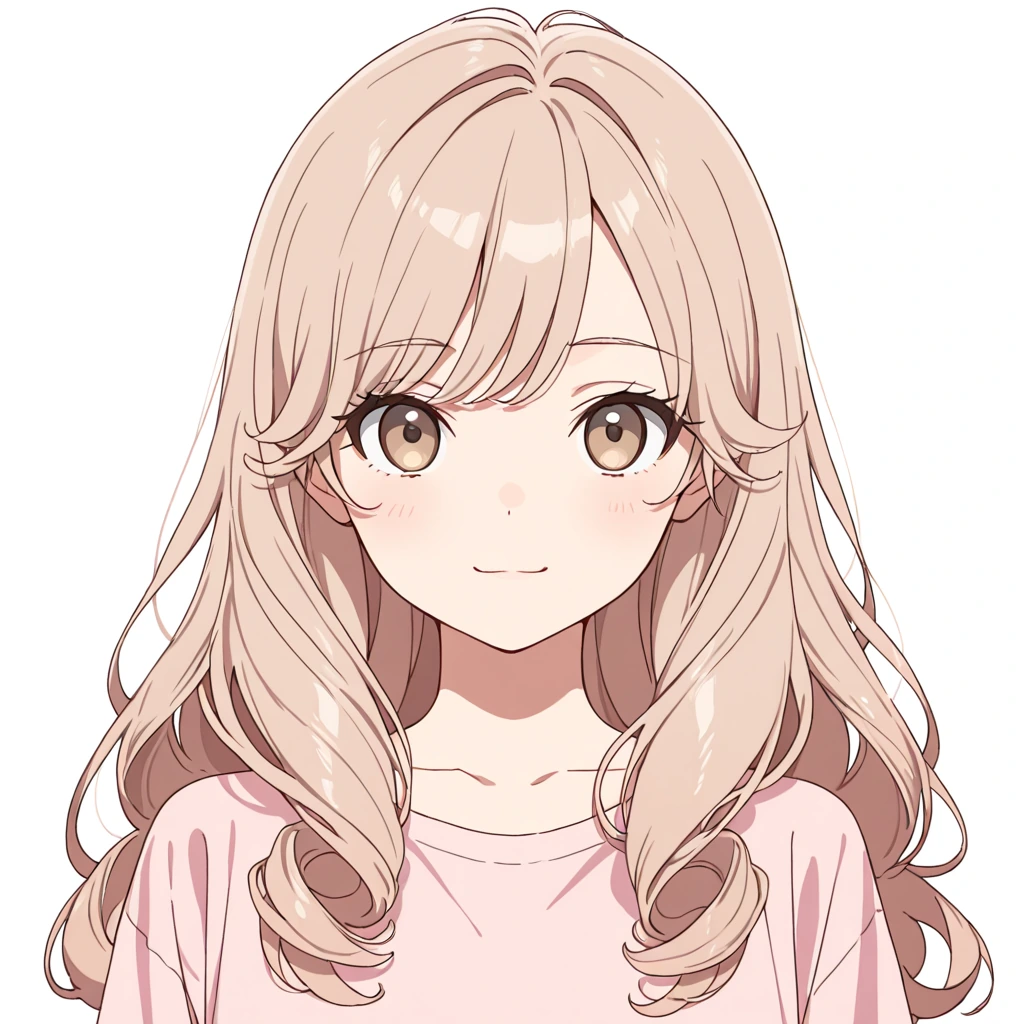 レイヤーヘアの女性サンプル