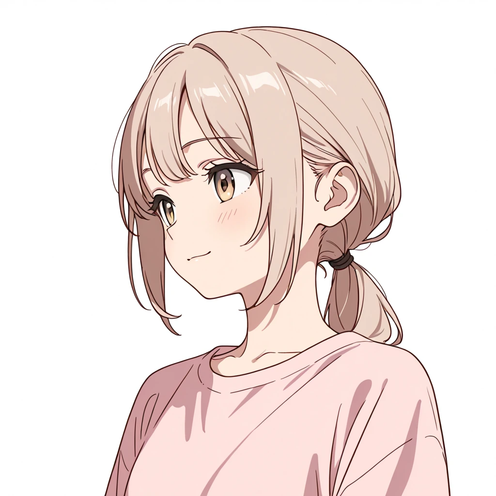 ローポニーテールの女性サンプル
