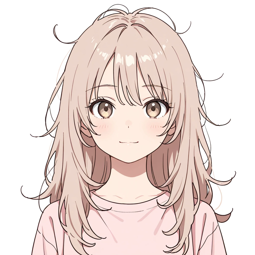 無造作ヘアの女性サンプル