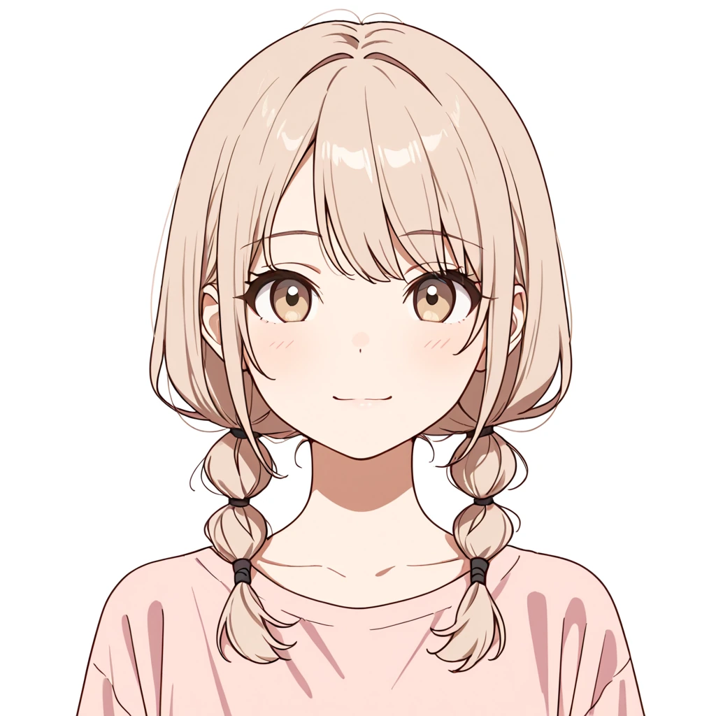 複数結びヘアの女性サンプル